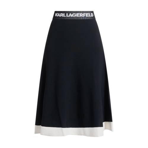 Karl Lagerfeld Flared Knit Skirt